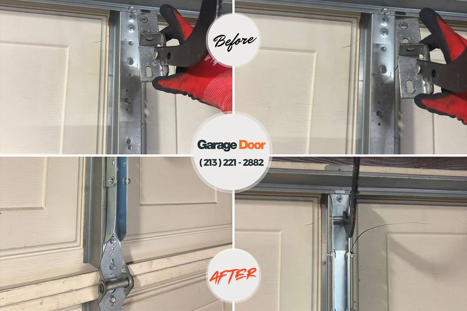 Before and after: garage door repair Cane Savannah, SC